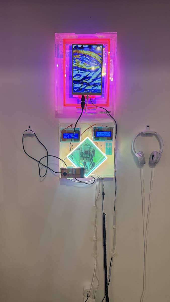 Memory Machine installation, held · unmade to gesture
